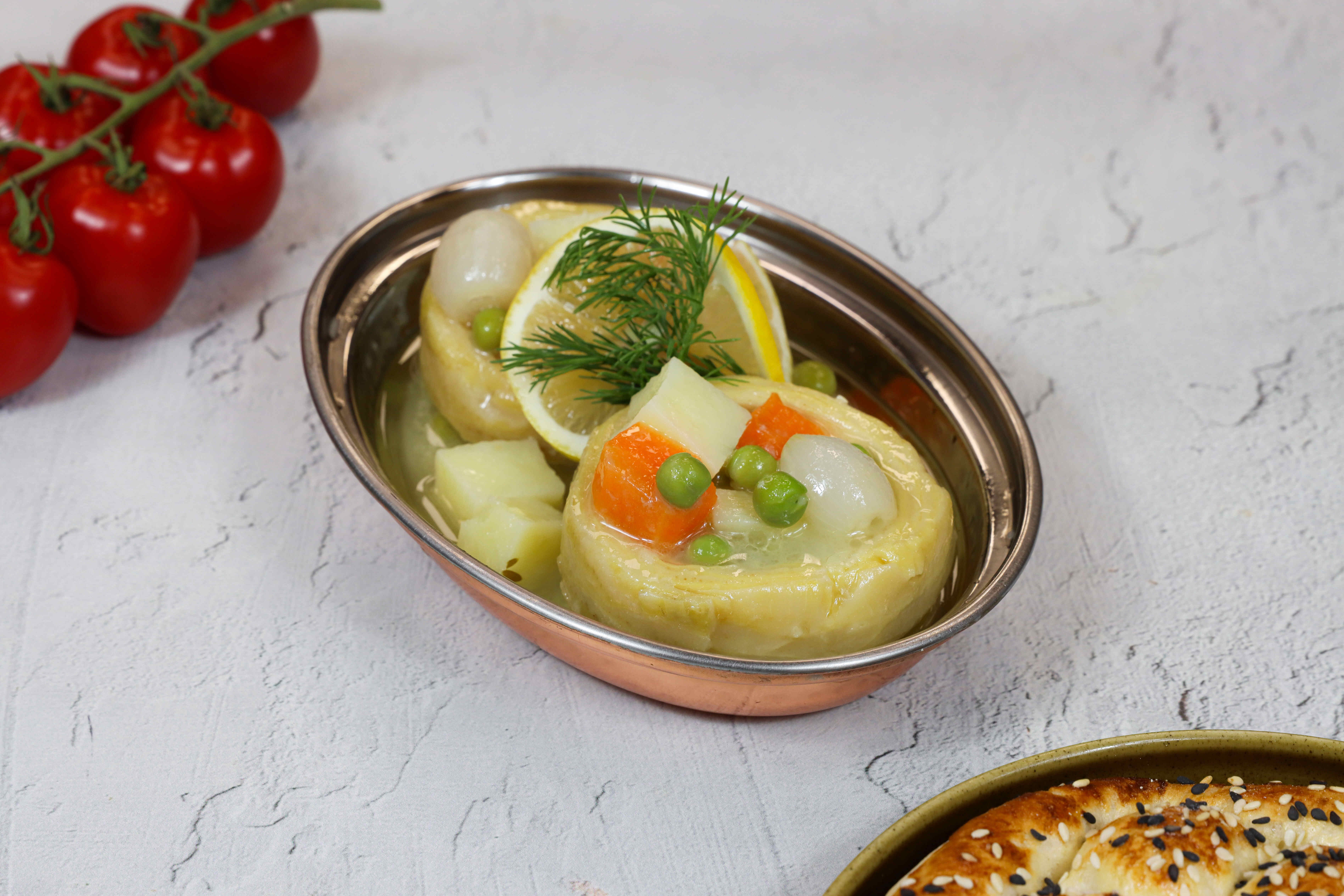 artichoke with olive oil