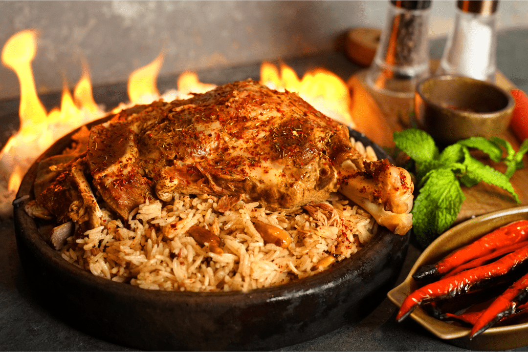 salted roasted lamb shoulder