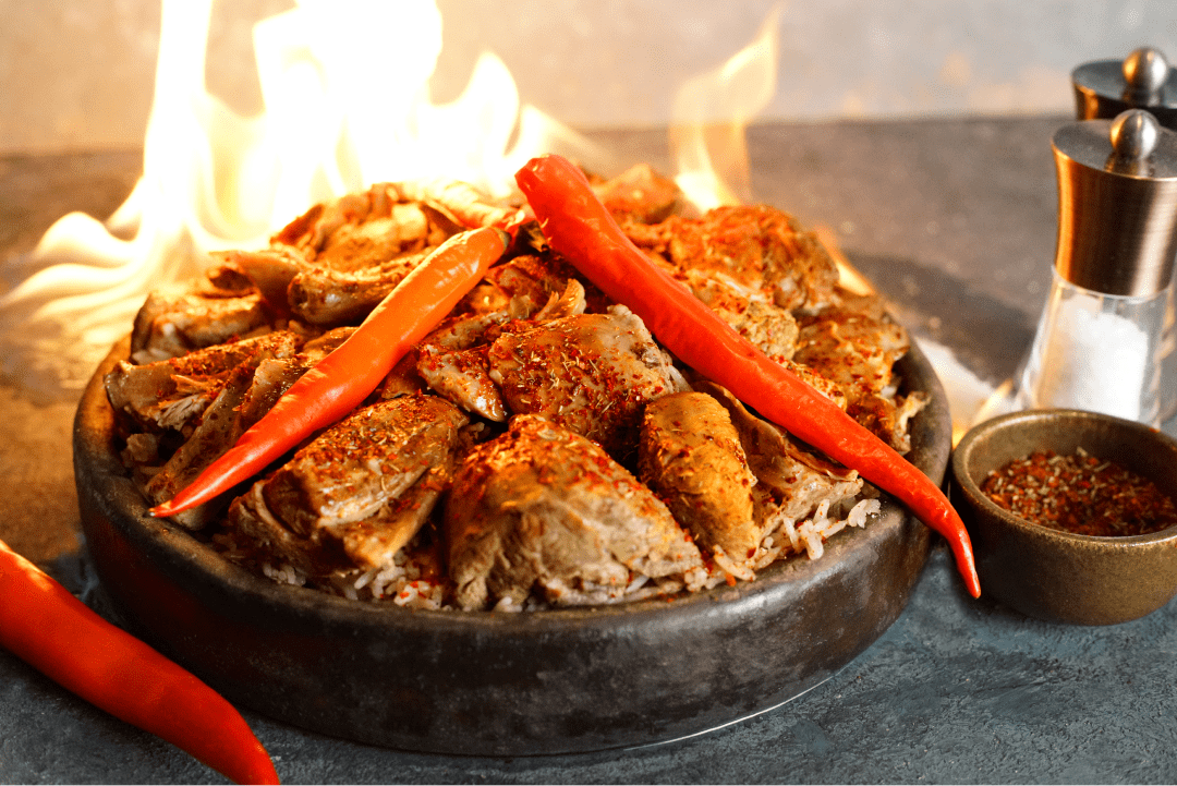 salted roasted lamb
