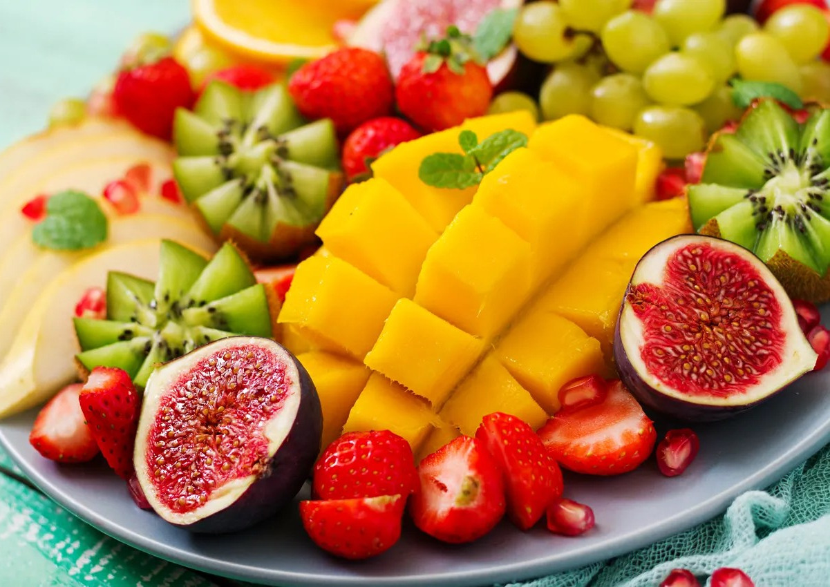 exotic fresh fruit platter