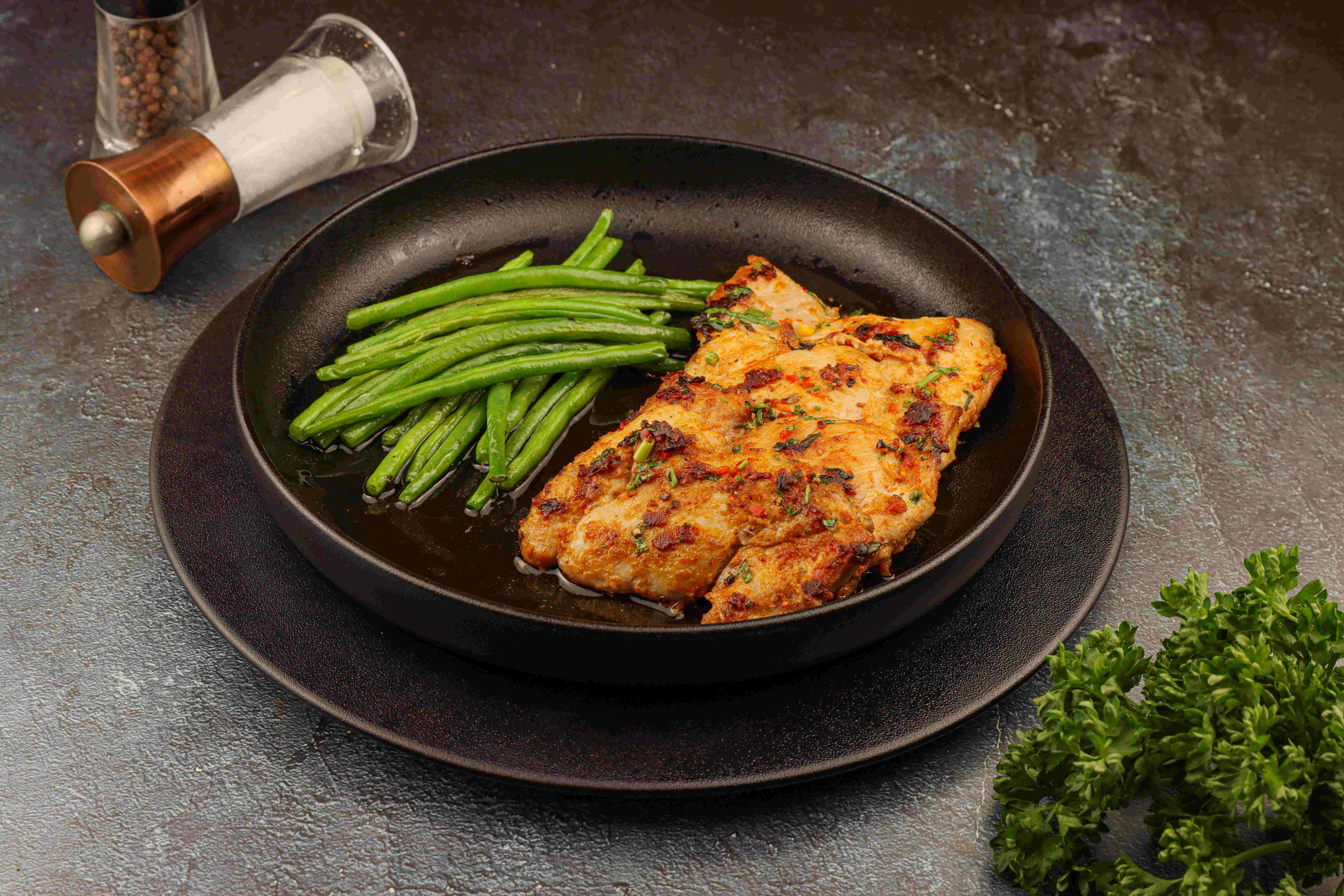 chicken and beans